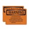 Signmission No Trespassing Contaminated Area Avoid Contact OSHA Warning Sign, Plastic, 10in W x 7in L, 2PK OS-2PACK-WS-P-710-L-12278 - alternate 1